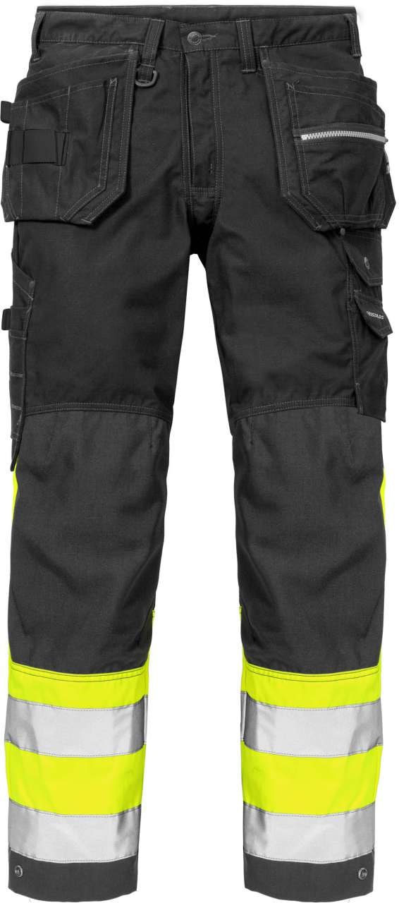 Fristads Hantverkarbyxa 2093 NYC, Klass 1 Varsel Gul/Svart D96