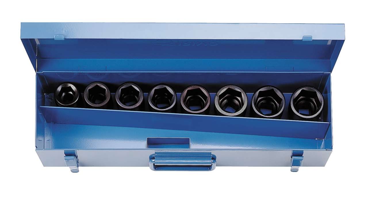 Irimo krafthylser 3/4" i sett 24-38 mm 8 deler