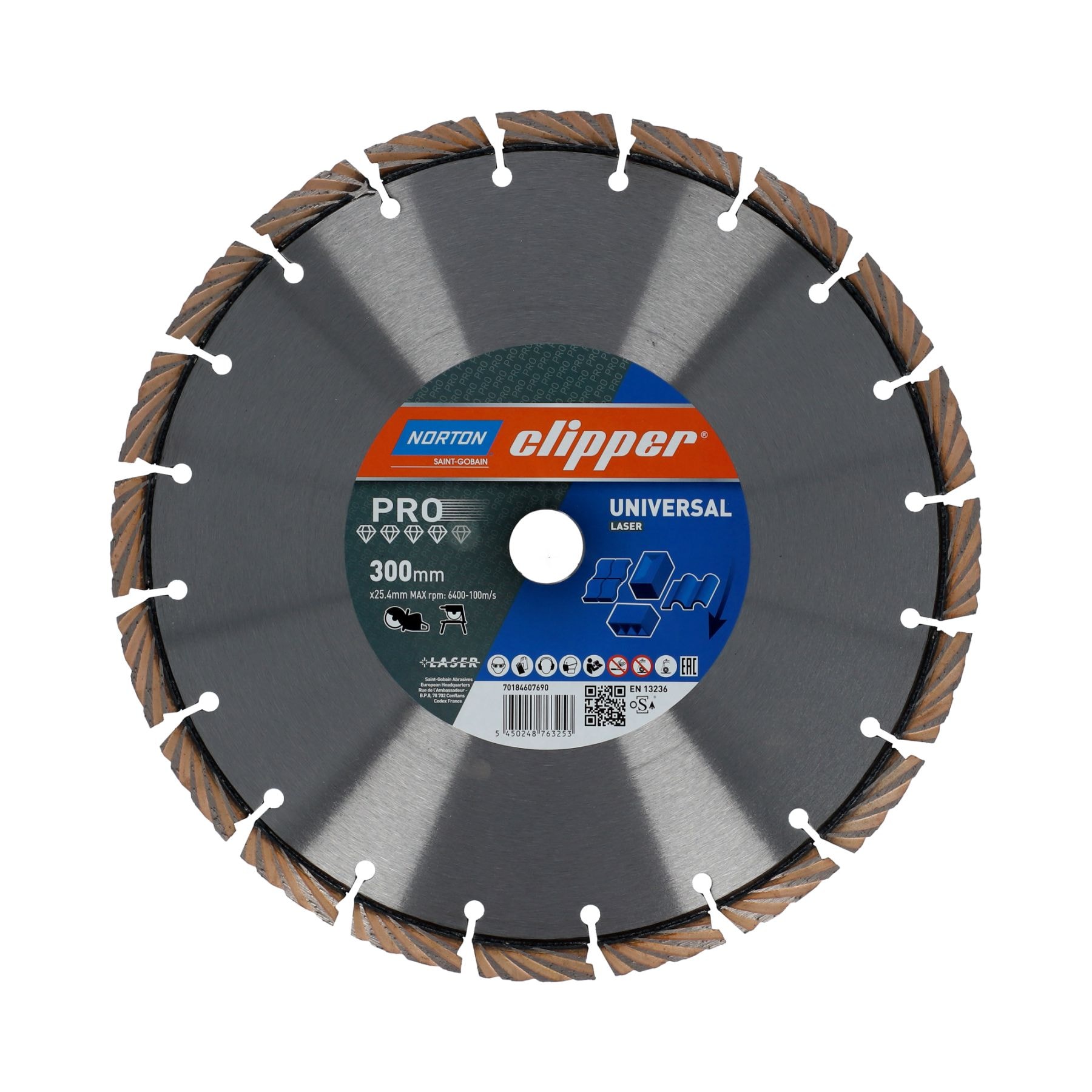 Norton Diamantklinga Pro Uni Laser 300x25.4x3.1mm H12