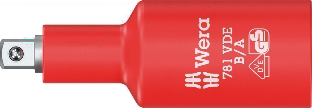 Wera 781 B/A VDE-adapter, isolerad, 3/8"