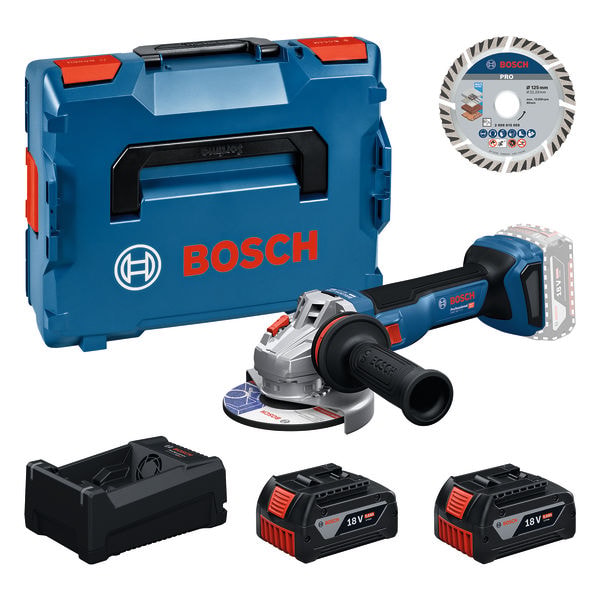 Bosch Vinkelslip GWS 18V-11 S 2XGBA 5AH LB