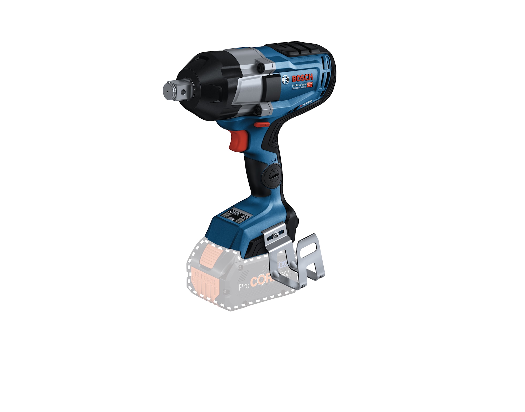 Bosch Mutterdragare GDS 18V-1050 Hc utan batteri och laddare