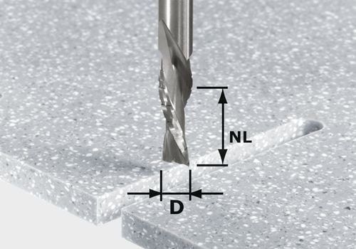 Festool Slätbearbetningsfräs HW 12x42x12mm LD ss