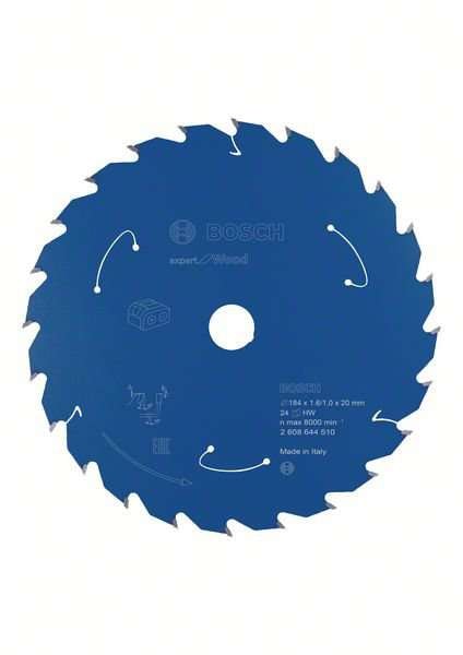 Bosch Expert for Wood-sirkelsagblad for batteridrevne sager 184x1,6/1x20 T24