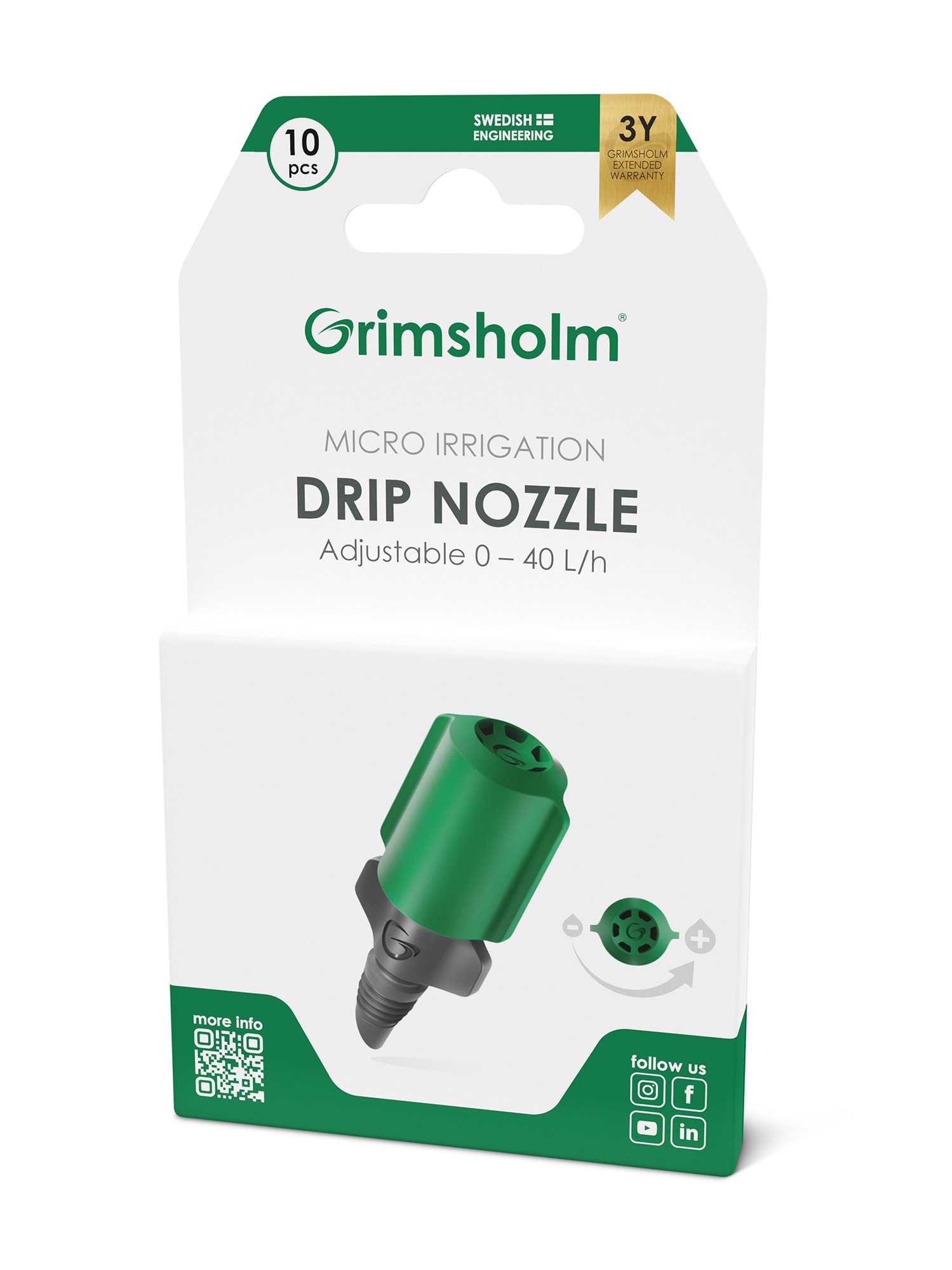 Grimsholm Drip Nozzle, 10 pcs