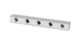Atlas Copco Grenblock 6st uttag 3/8'' Inlopp - 1/4'' Utlopp