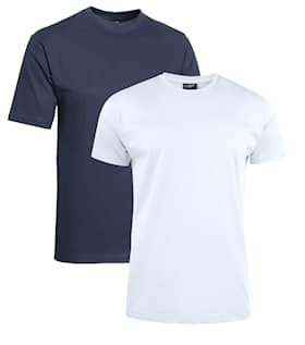 Clique T-skjorte i 2-pakning blå/hvit