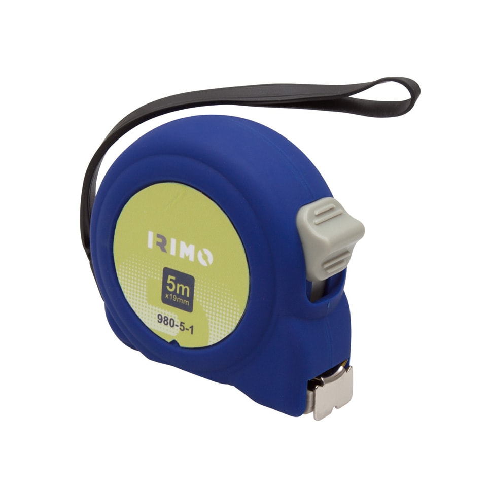 Irimo Måttband kort, stål 5m x 25mm, mm/mm, klass 2