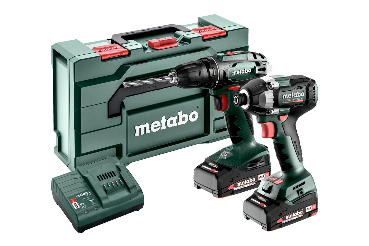 Metabo Verktygspaket Combo Set 2.8.1 18V med 2st 2,0Ah batterier & laddare SC 30