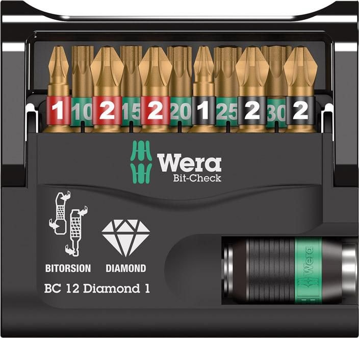 Wera Bitssett Bit-Check Diamond 12 deler