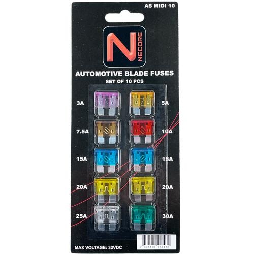 Pro Supply Flatsäkringssort 10St