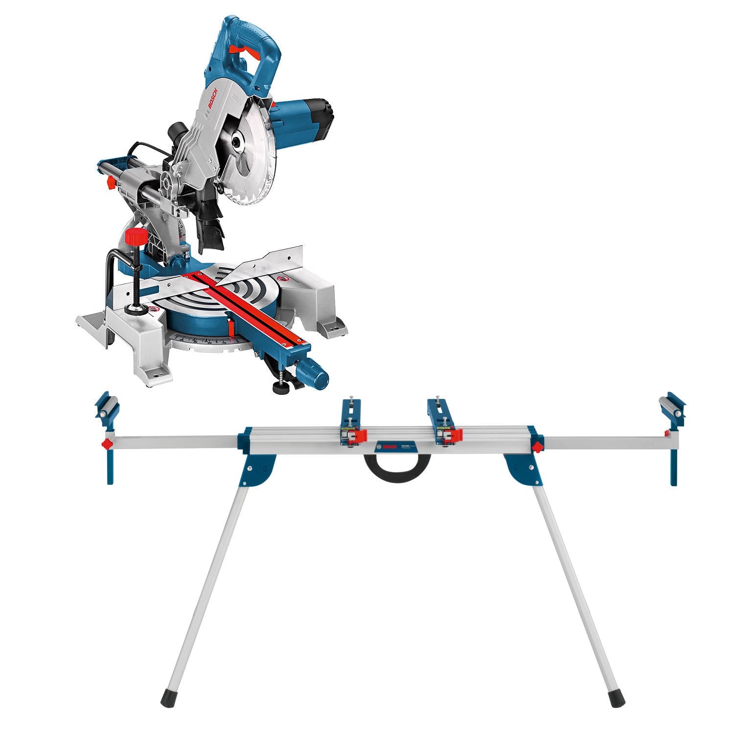 Bosch Katkaisu- ja jiirisaha GCM 80 SJ ja Jalusta GTA 2500 Compact -