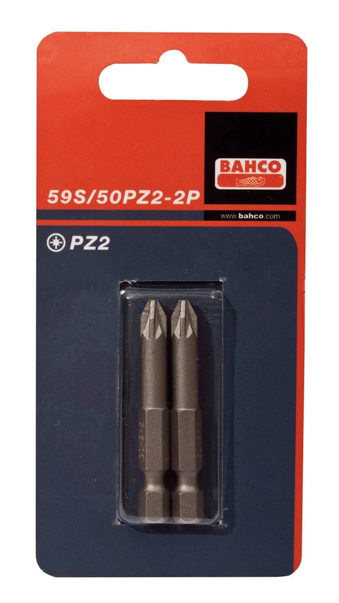 Bahco Bits 59S 1/4'' PZ1 50mm 2-pack