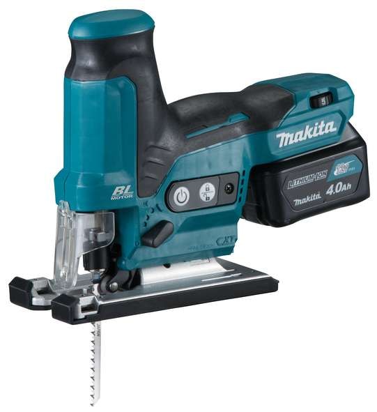 Makita stikksag CXT JV102DSMJ BL 12V 2stk 4 Ah og lader i MAKPAC