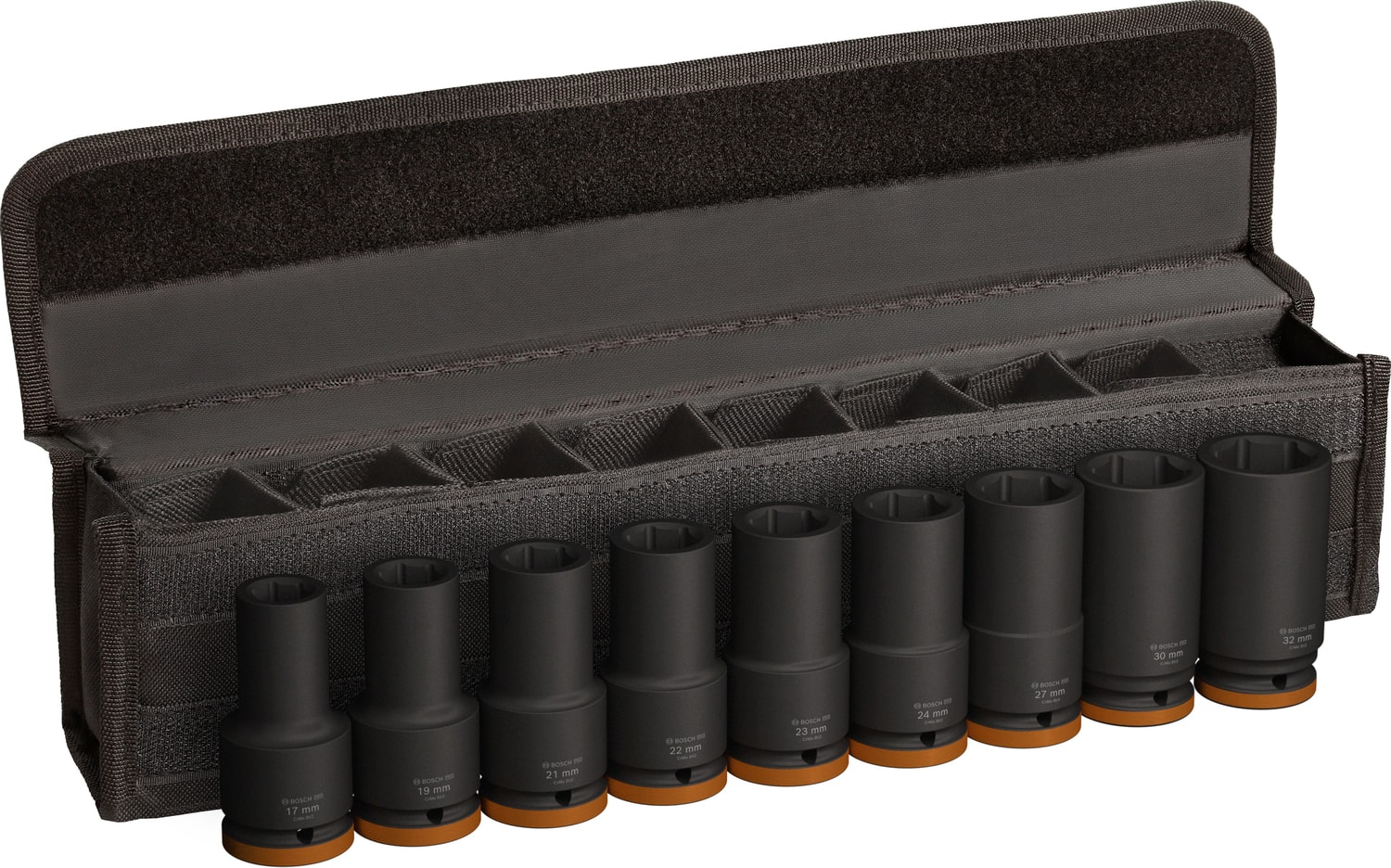 Bosch Hylsset 3/4T 17-32mm L90mm 9-pack