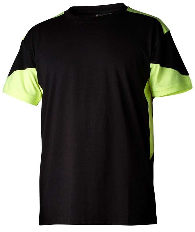 Top Swede T-paita 210, musta/keltainen, 3XL