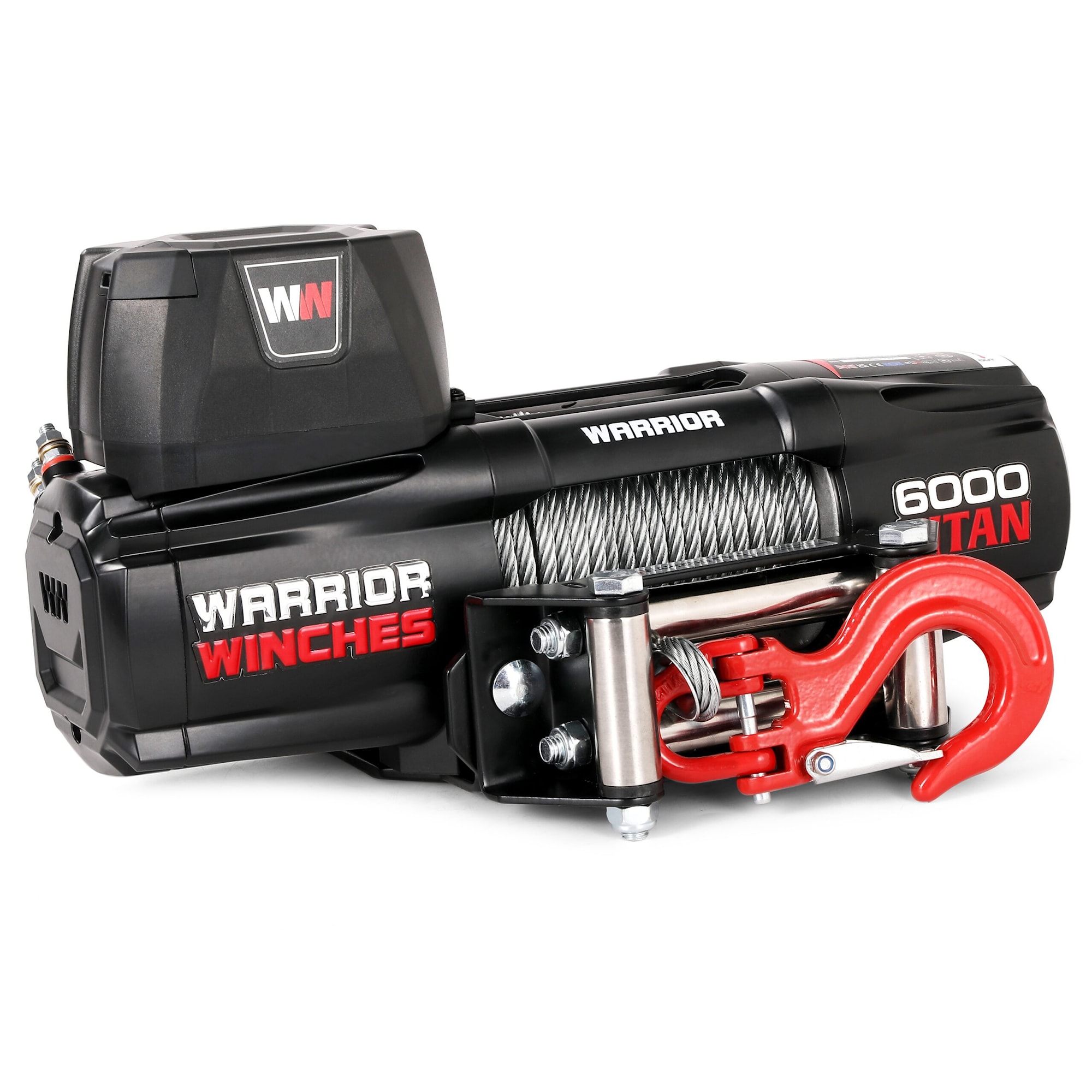 Warrior Winches Vinsch Titan 6000 Elektrisk vinsch - Stålvajer 12V