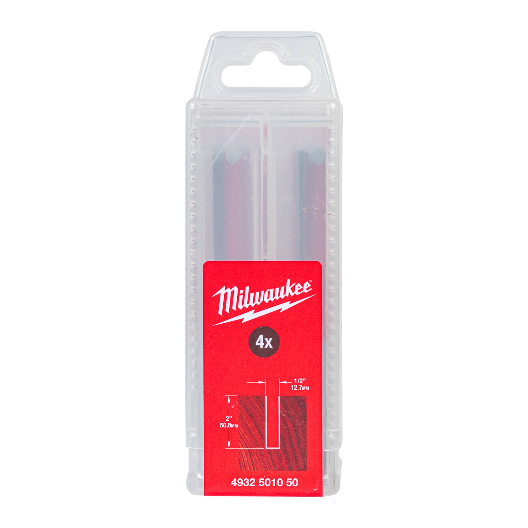 Milwaukee Notfräs S1/2 2C 12,7 Set 4-pack