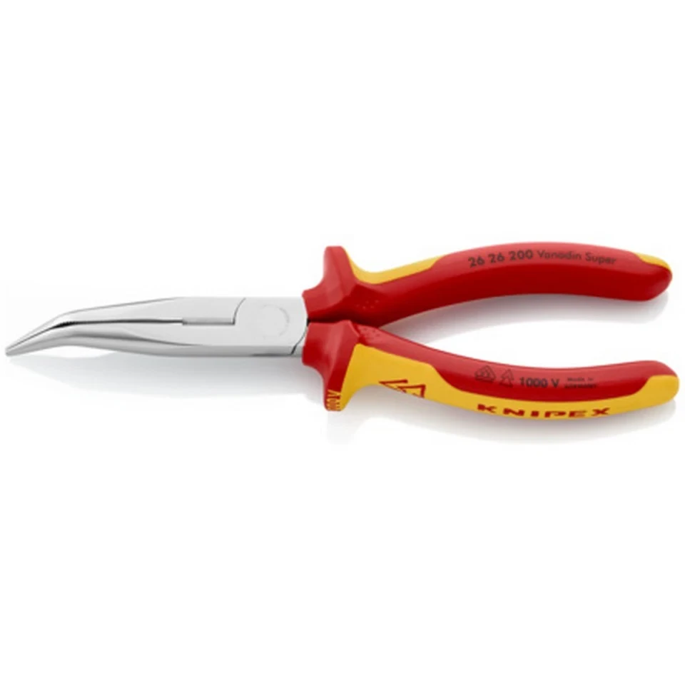 Knipex Spetstång 2626200 200mm VDE 2K, vinklad