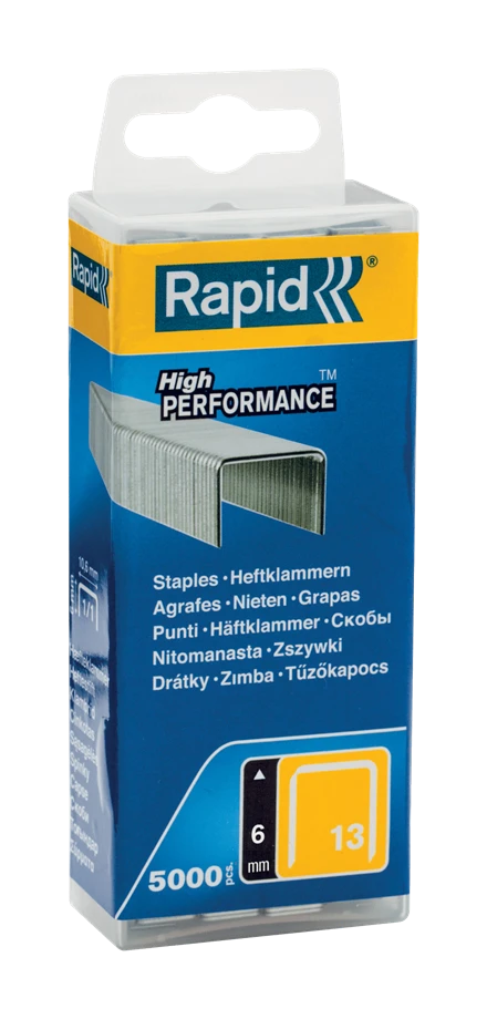 Rapid Häftklammer 13/6mm, galvad, 5000-pack