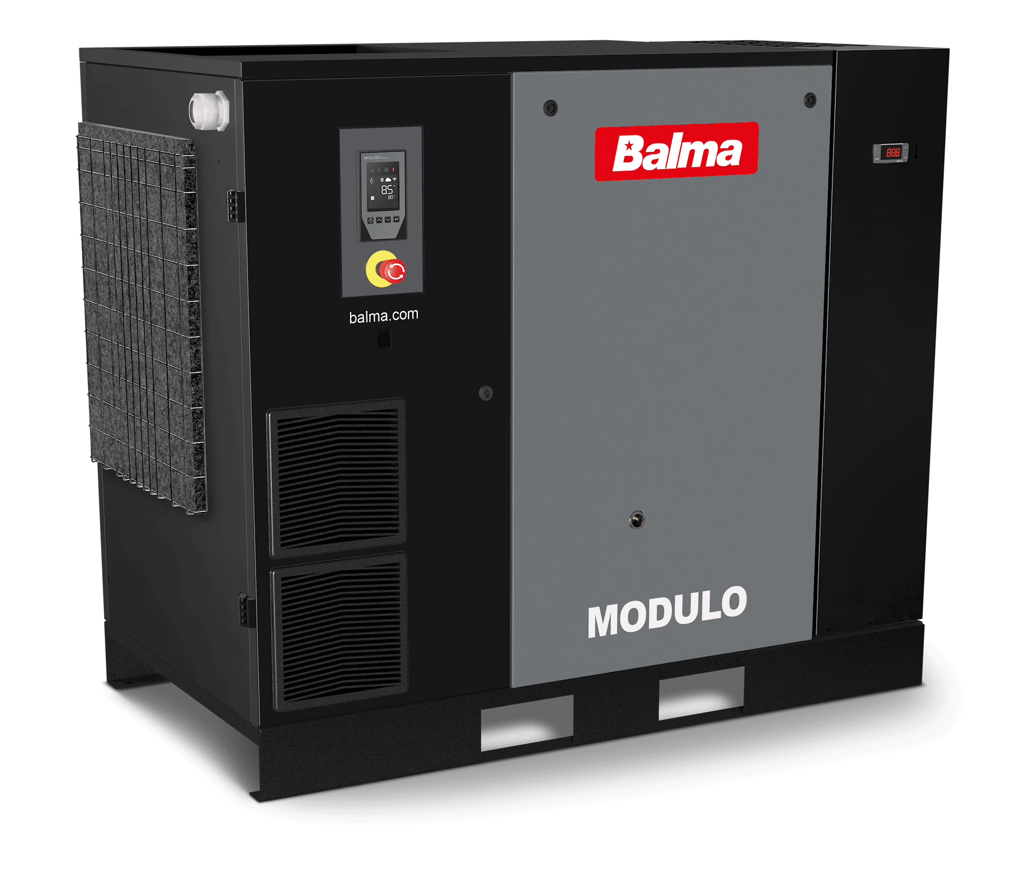 Balma Skruvkompressor Modulo PM.IE 18kW 10 bar med inverter och kyltork
