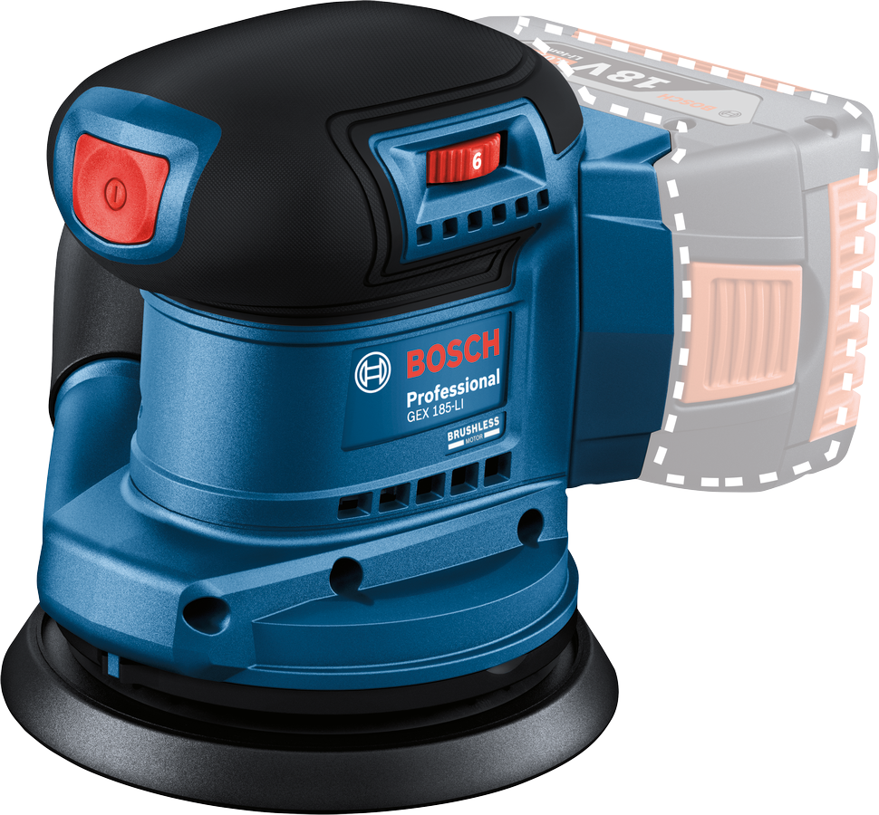 Bosch Excenterslip Gex 185-Li Solo