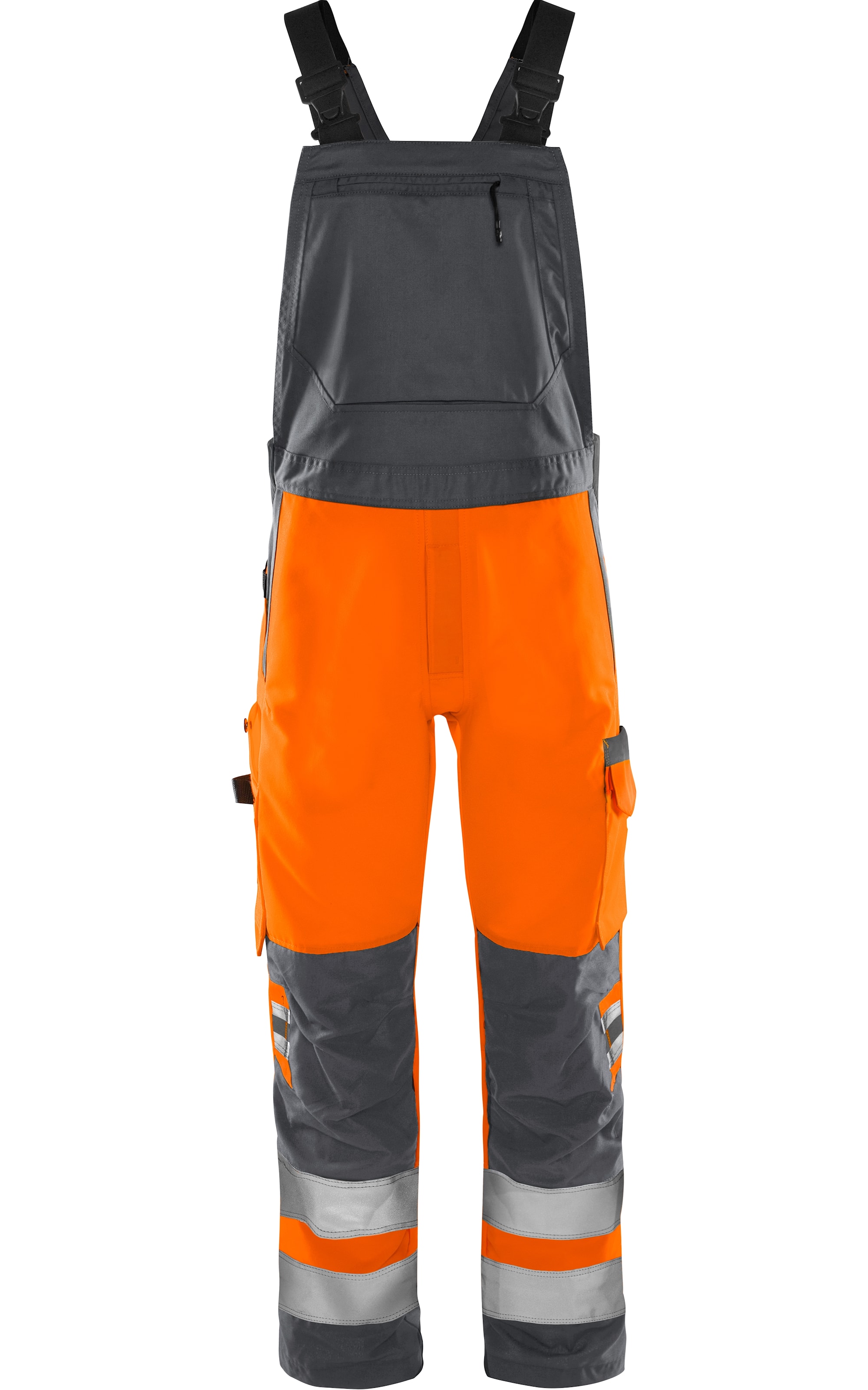 Fristads Høy synlighet Green selebukse klasse 2 1030 GPLU Høy Synlighet Orange/Grå C54 -