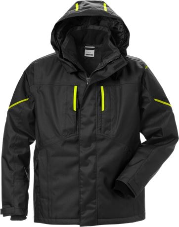 Fristads Airtech® vinterjakke 4058 GTC Svart / Hi-Vis Gul 4XL -