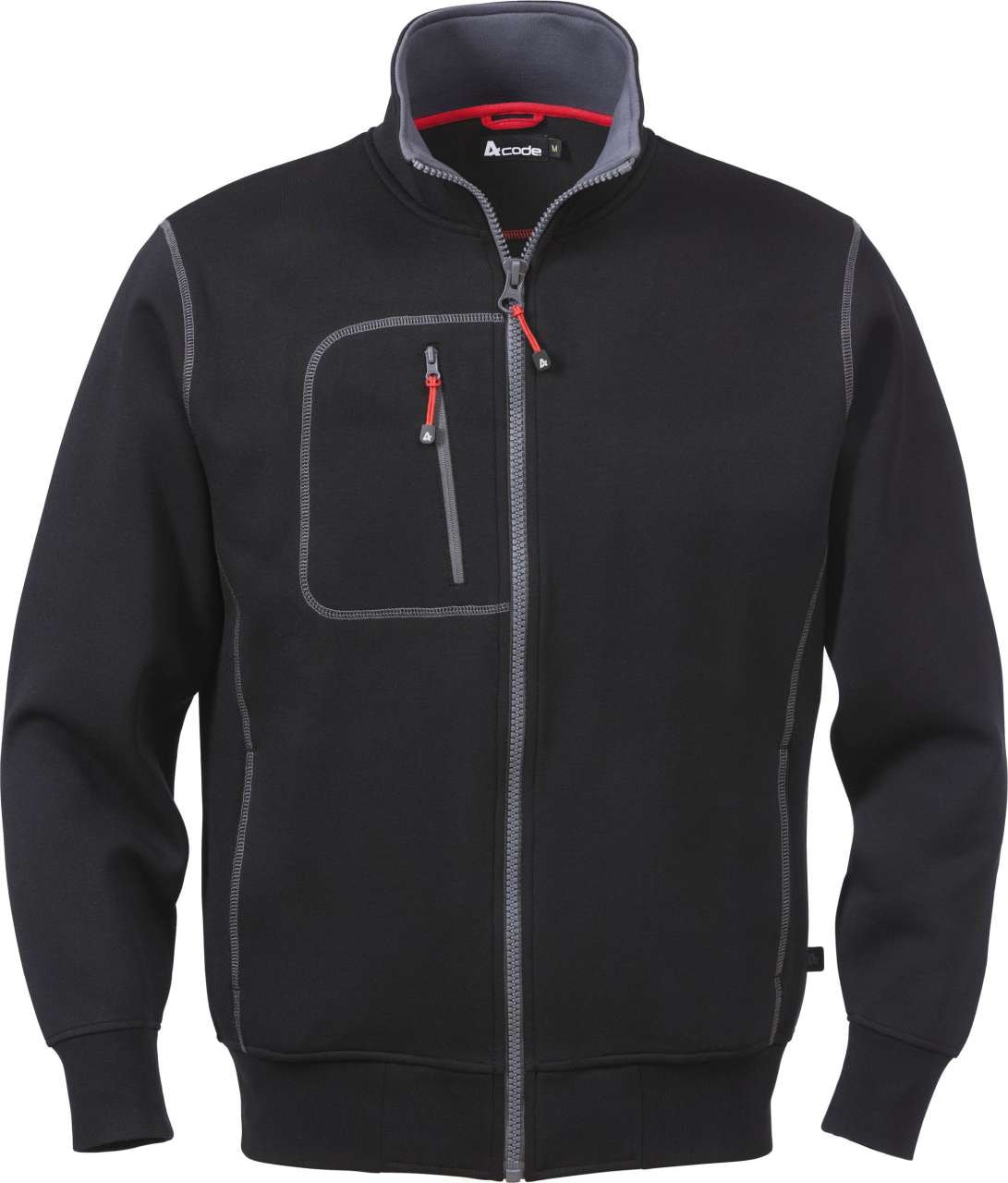 Acode Sweatshirtjacka 1747 DF Svart 3XL