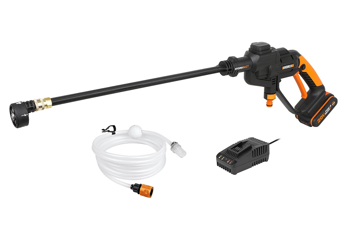 Worx WG620E batteridrevet høytrykksspyler komplett med tilbehør
