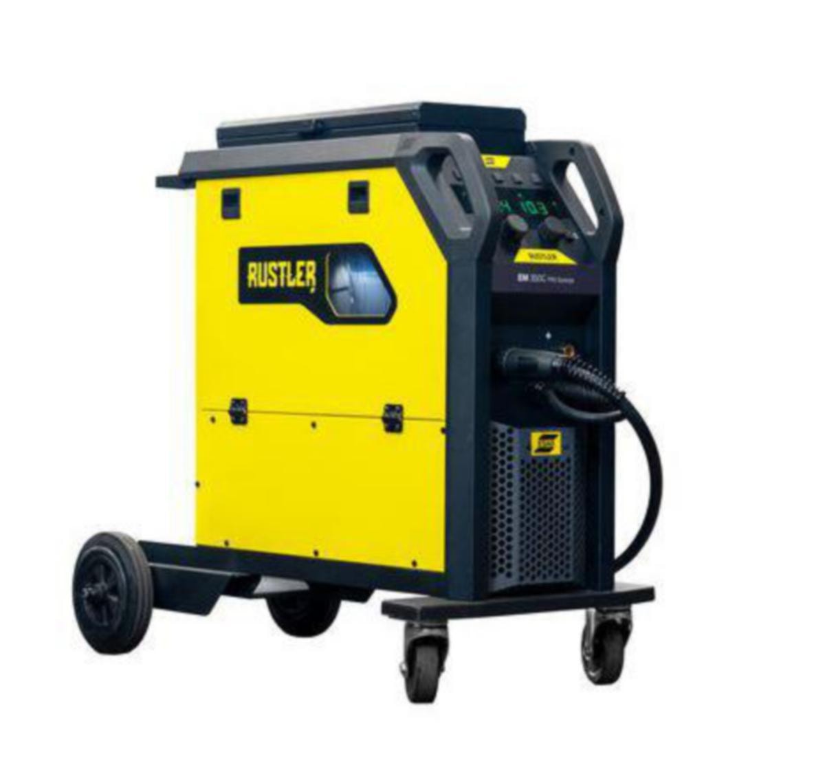 Esab Migsvets Rustler EM 350 PRO Synergisk - Strömkälla + verktygslåda + brännare