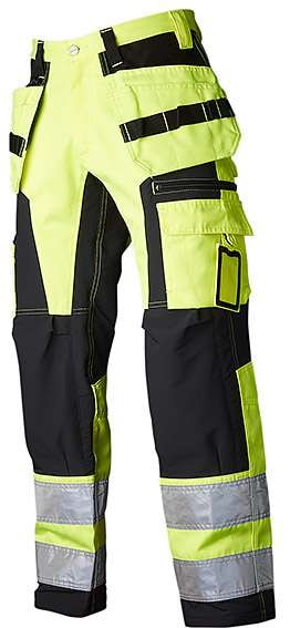 Top Swede Stretchbyxa varsel 236 Klass 2 Gul/Svart D88