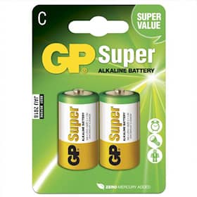 GP Batteries Batteri Alkaline C/LR14 2-pack