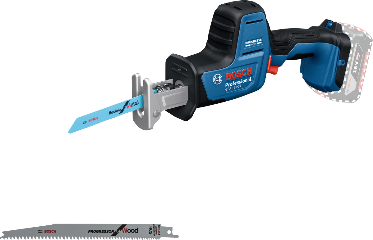 Bosch Tigersåg GSA 18V-24 utan batteri och laddare