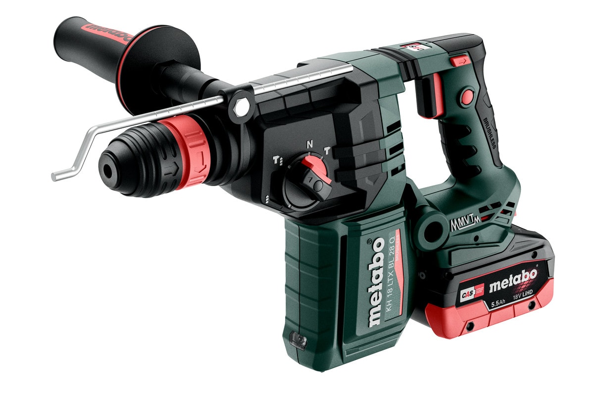 Metabo Borrhammare KH 18 LTX BL 28 Q med 2x5,5Ah batterier och laddare