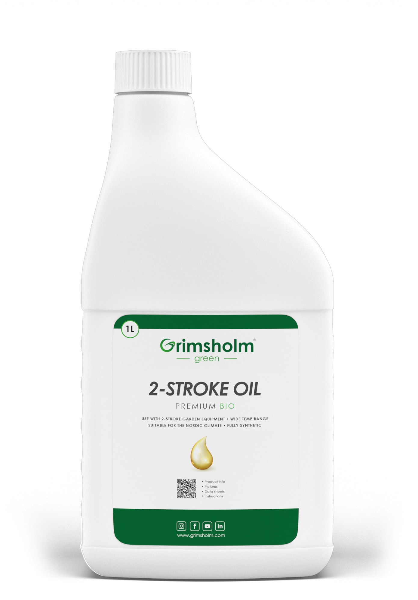 Grimsholm Premium Bio 2-taktsolja 1 L