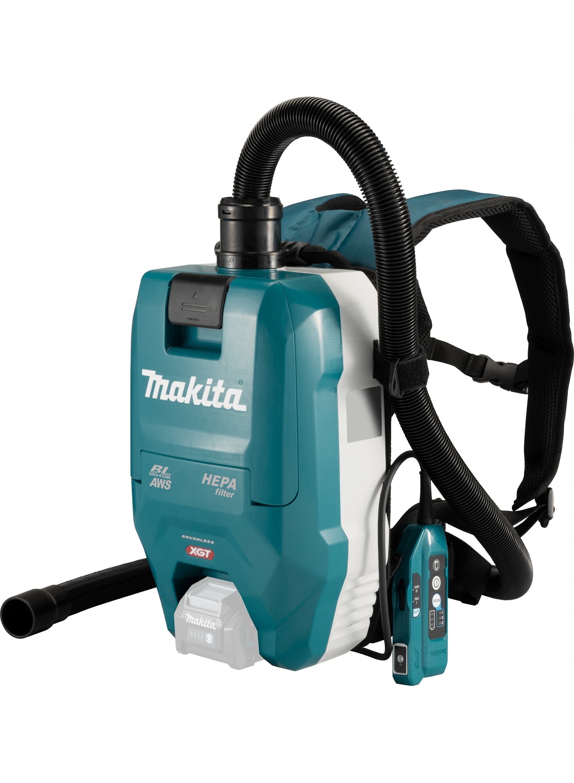 Makita Ryggburen dammsugare XGT ®VC009G 40V 180bar, 2,0L utan batteri och laddare