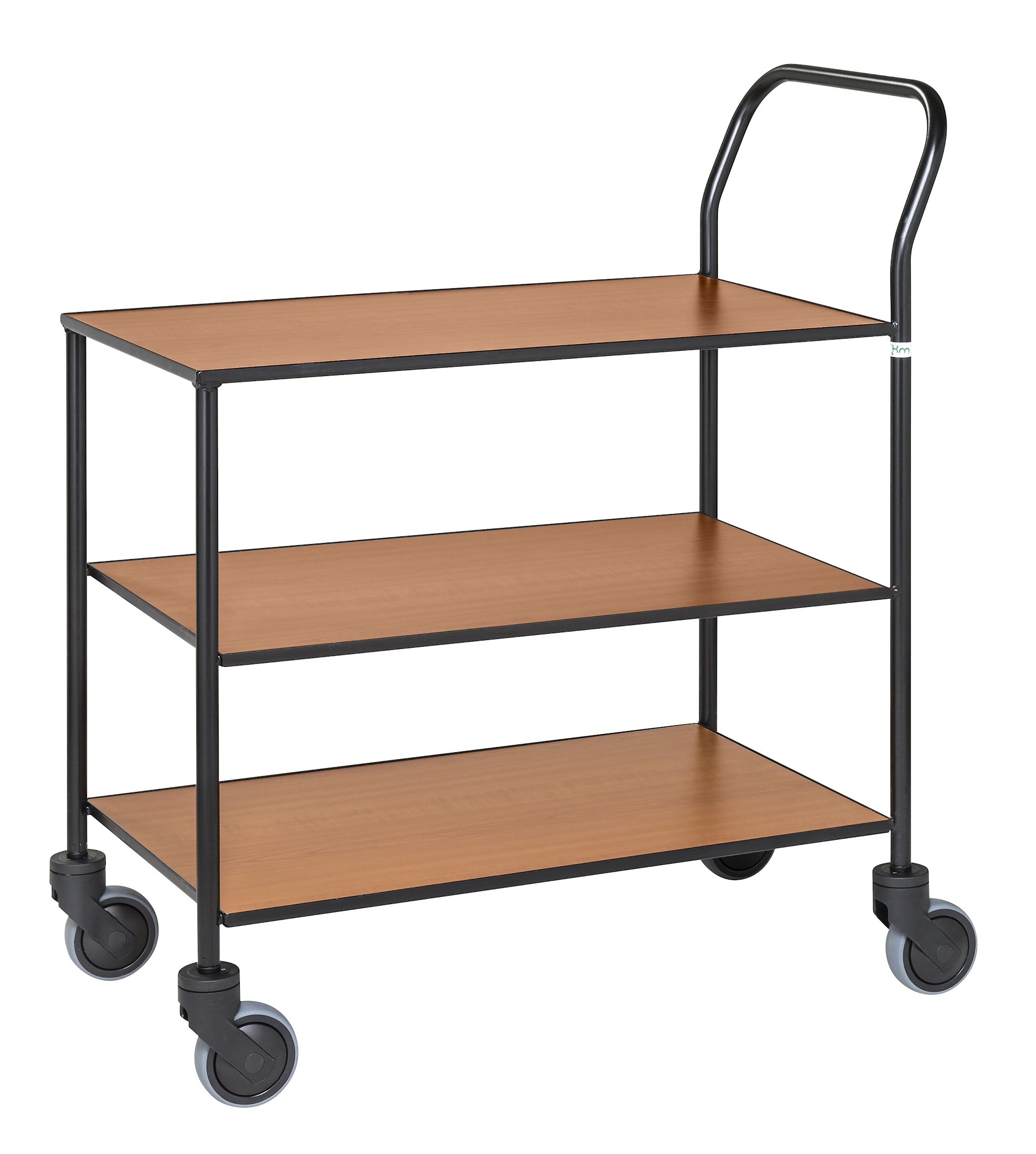 Kongamek Svart Designvagn 3 plan, helsvetsad