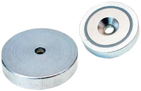 Format Neodymmagnet 40x8,0mm, 500N, med fs skruvhål