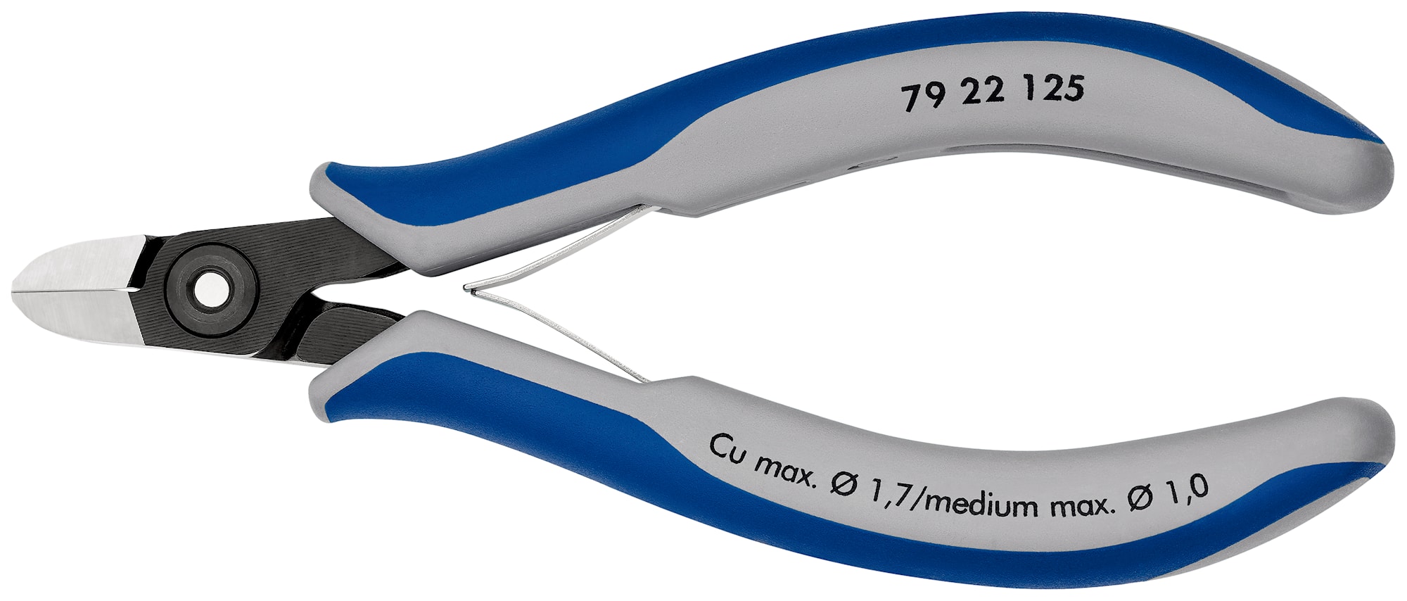 Knipex Precisions-Elektronikavbitare 7922125 125mm, utan fasett, rundat huvud