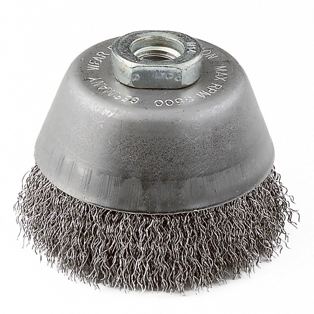 Dronco aksialbørste TBW 60mm M14, bølget, stål