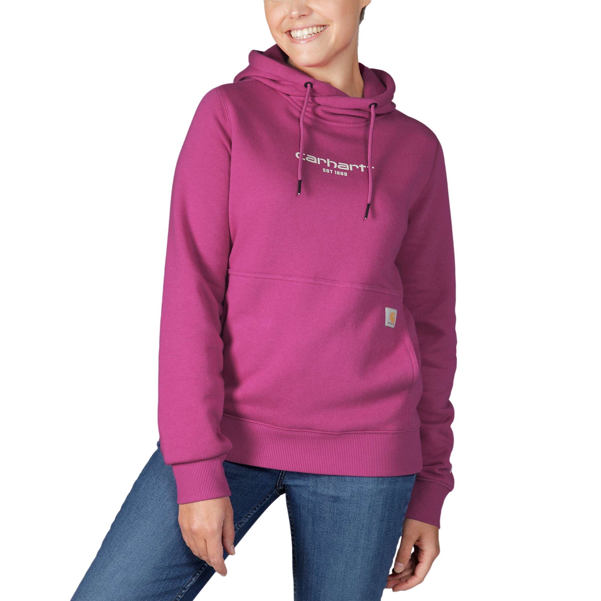 Carhartt Force Hoodie Dam Magenta Agate