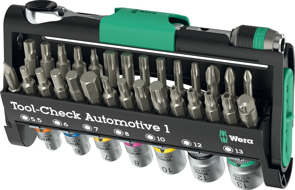 Wera Bitsskruvmejselsats Tool-Check Automotive 1, 38 delar
