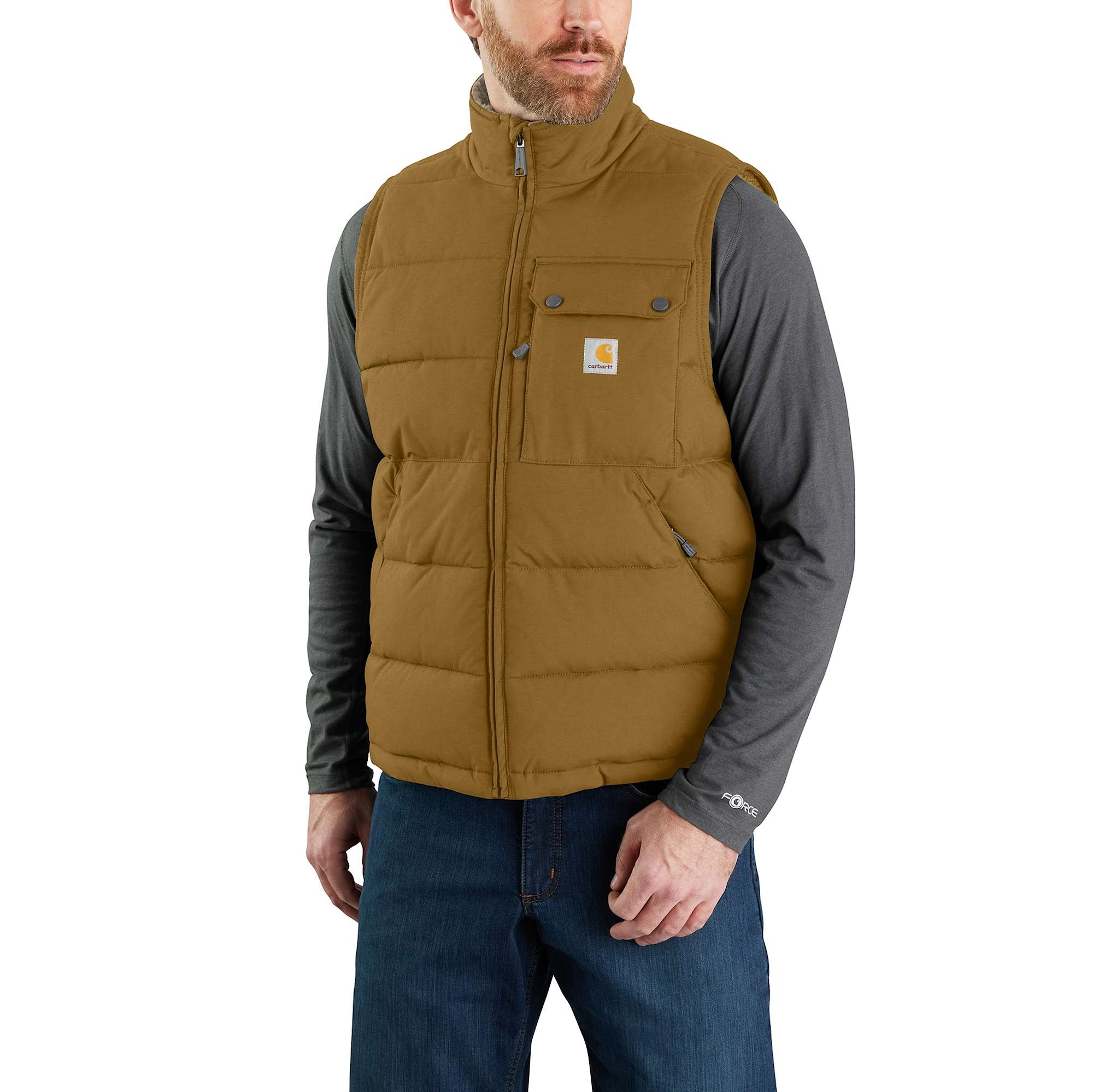 Carhartt Midweight Fodrad Väst Herr Oak Brown