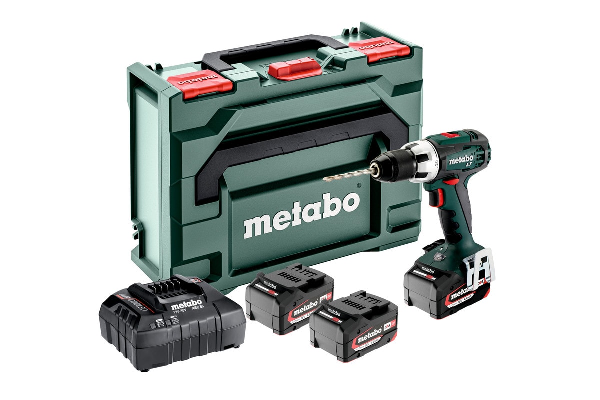 Metabo Skruvdragare BS 18 LT Set med 3x4Ah batterier & laddare