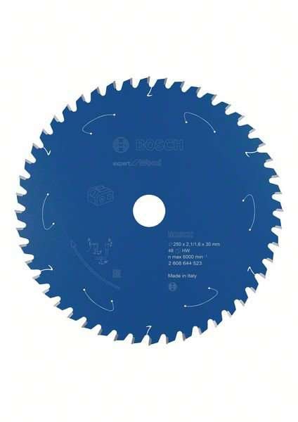 Bosch Expert for Wood-sirkelsagblad for batteridrevne sager 250x2,1/1,6x30 T48