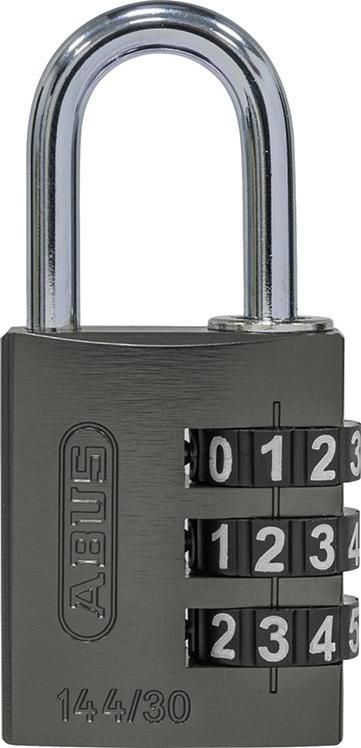 Abus Kombinationslås 144/30 titan, 3-siffrigt