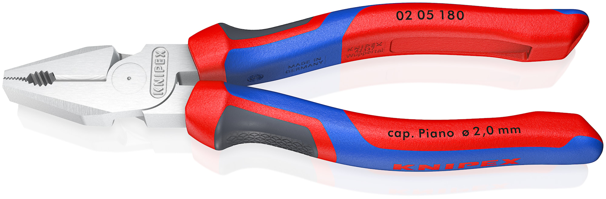 Knipex Kraftkombinationstång 0205 2K, kromad