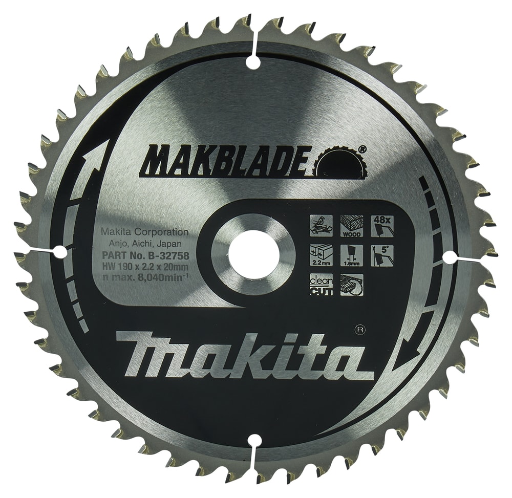 Makita Sågklinga för trä 190x20x2,2mm 48T