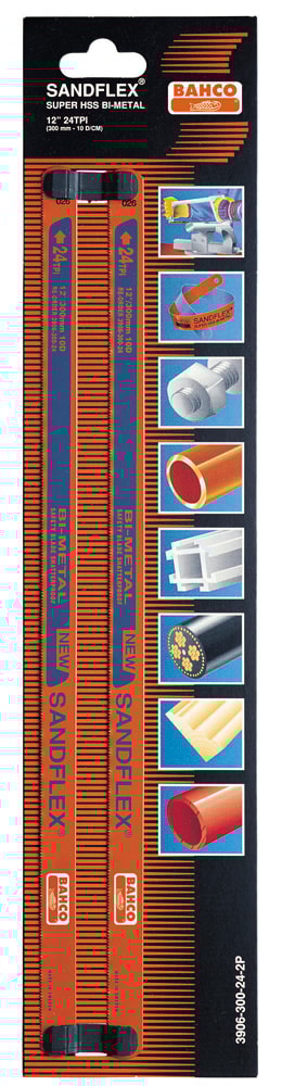 Bahco Bågfilsblad 3906 300mm 10D 24TPI